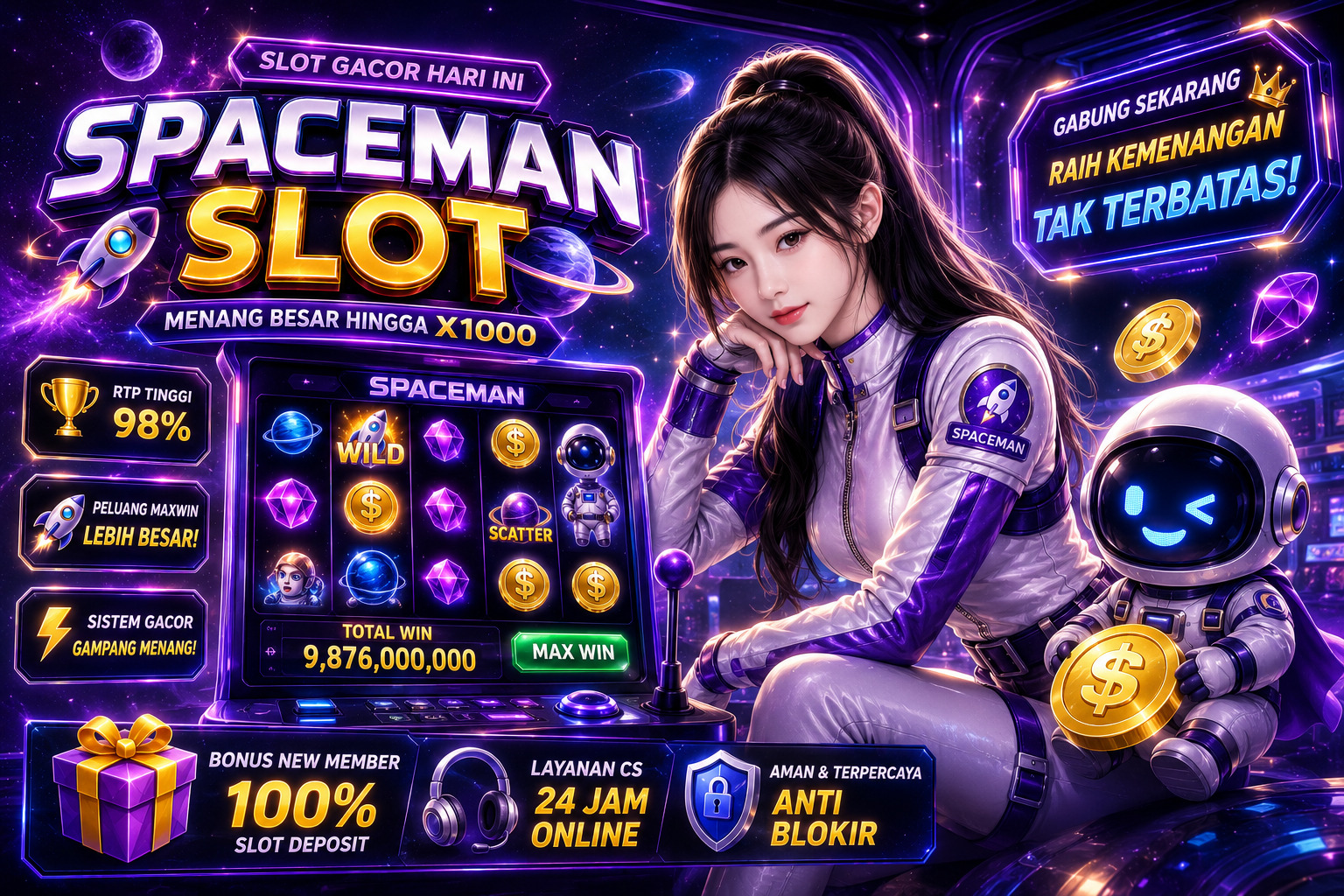 Slot Spaceman yang Cocok Dimainkan Saat Waktu Luang